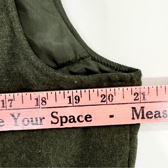 Vintage - Gap - Green Wool Zip Up Vest - Pockets - Women’s M/L - Picture 8 of 11